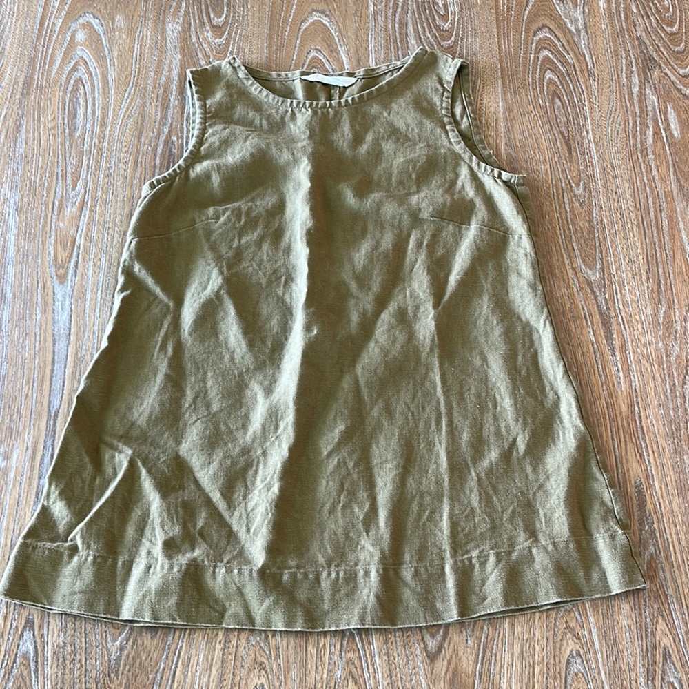 Women's Olive Green Sleeveless Tank Top
